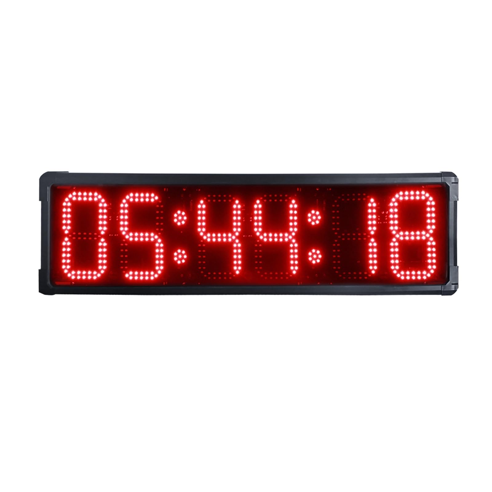 CVFRDD LED Countdown Clock, 8'' 6 Digits Red LED Race Timing Sport Timer Marathon Running Countdown Clock