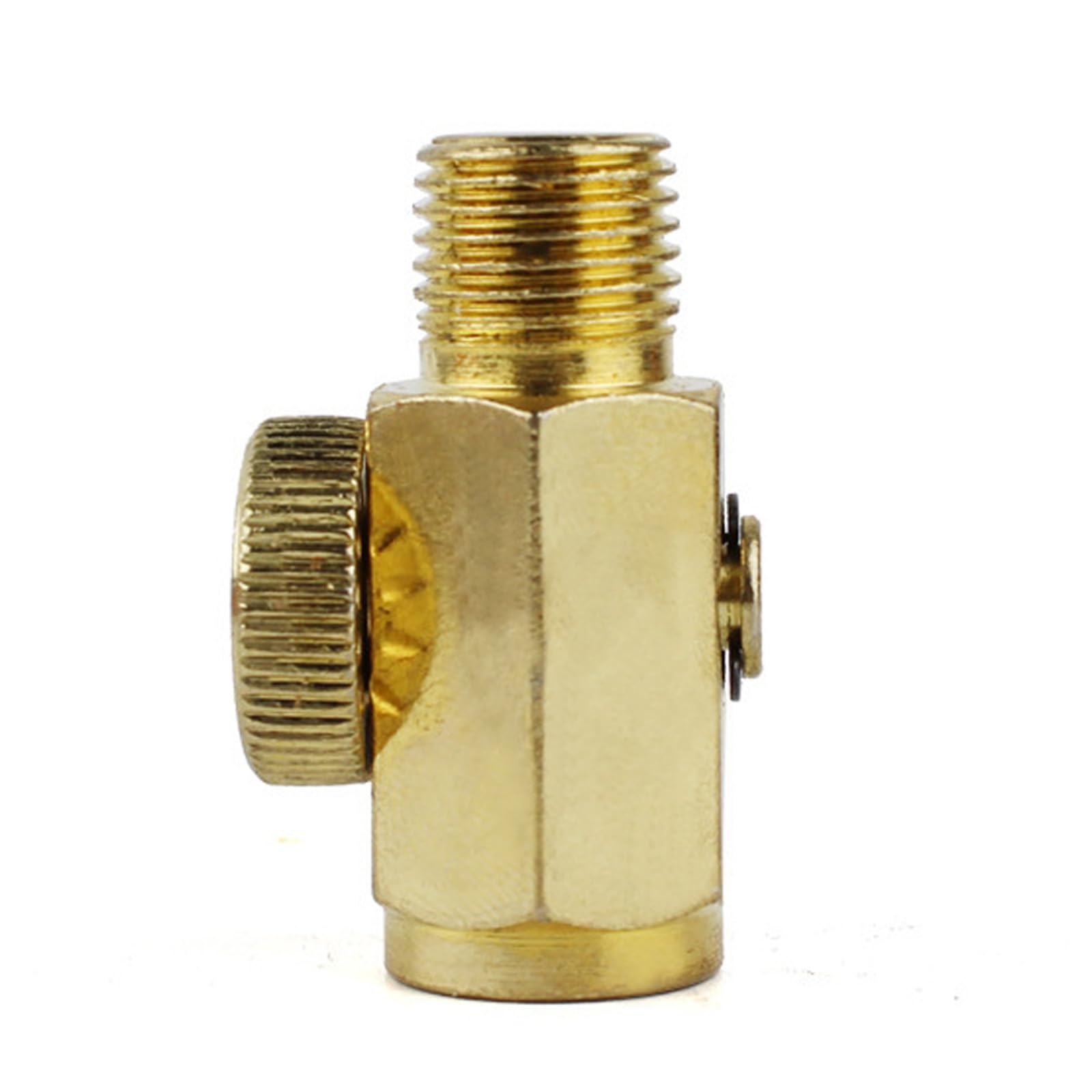 BWANGIAO 1/4 Inch Threaded Air Flows Control Valves with Copper Cores & Adjustable Knob Speed Controller Tool for Pneumatic Tool