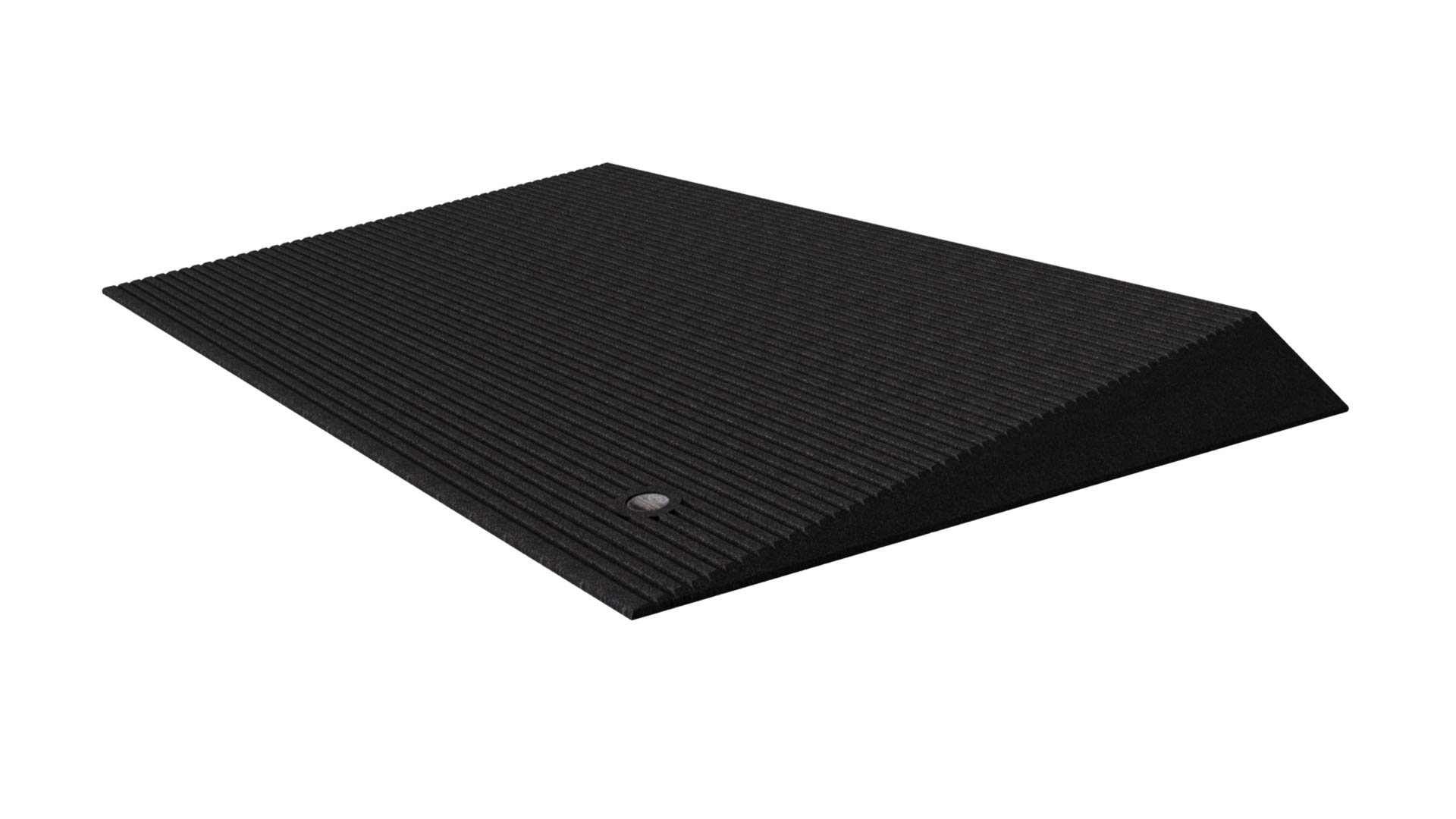EZ-ACCESS Transitions Rubber Angled Entry Mat, Black, 2.5 Inch Rise