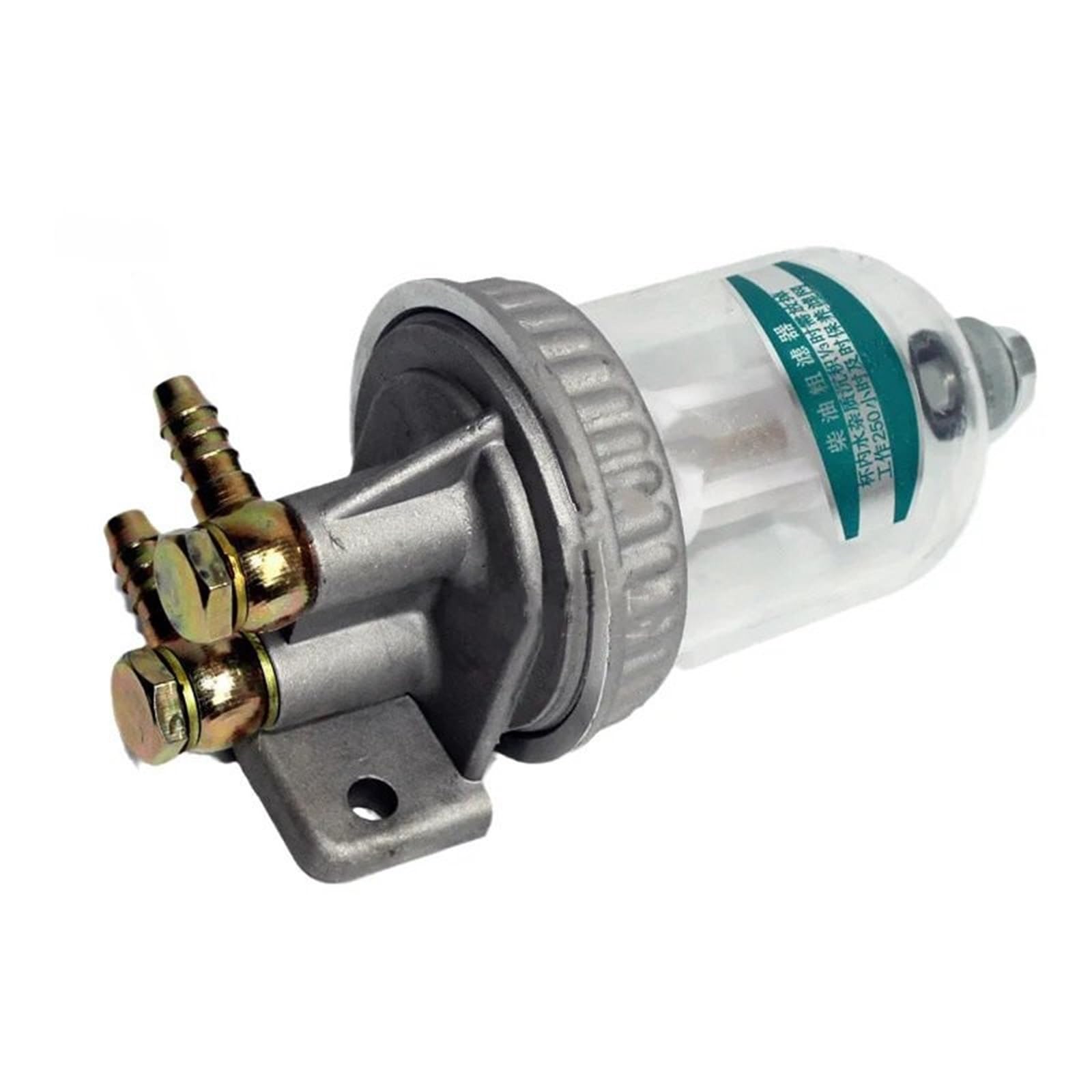 Benzinfilter Kraftstofffilter CA141 Diesel-Grobfilter, Kraftstoff-Wasser-Trennung, Abscheiderbecher, transparent, mit Ablauf-Nachrüstung(Assembly 1)