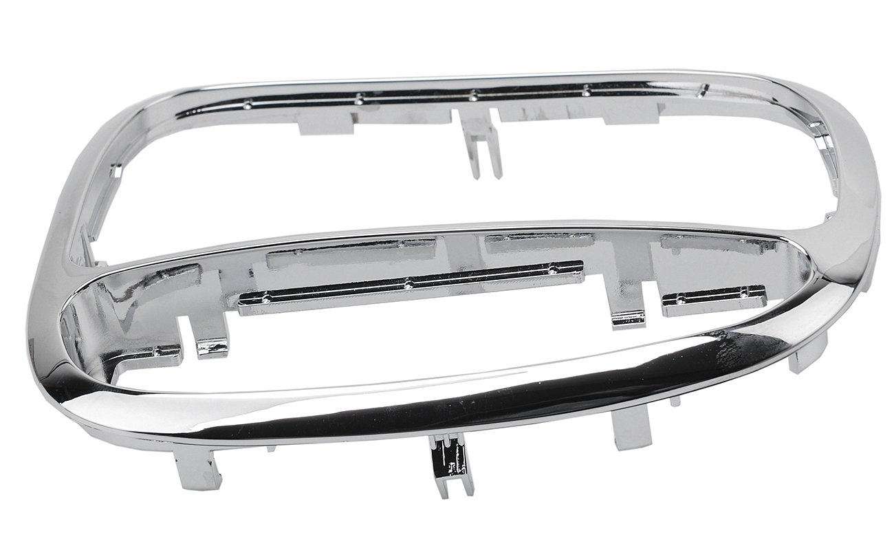 Silver Center Shifter Trim Bezel For Mercedes-Benz C-Class W203 (C230, C240, C320) – Direct Fit, ABS Material