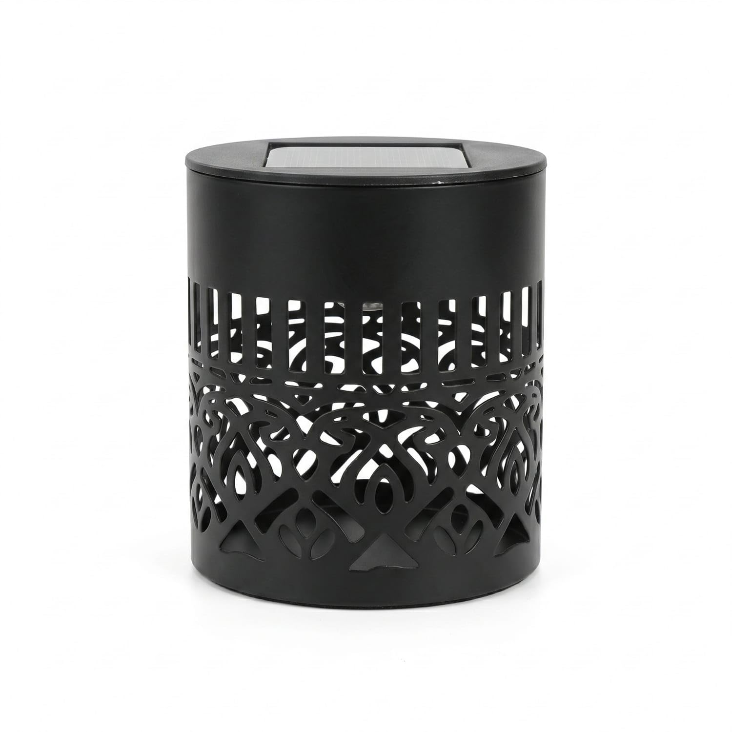 Decorative Solar Projection Wall Light with Metal Housing Warm White Solar Mandala Light Wireless Weatherproof for Garden, Courtyard, Patio, Fence, Solar Mandala Wall-image-44