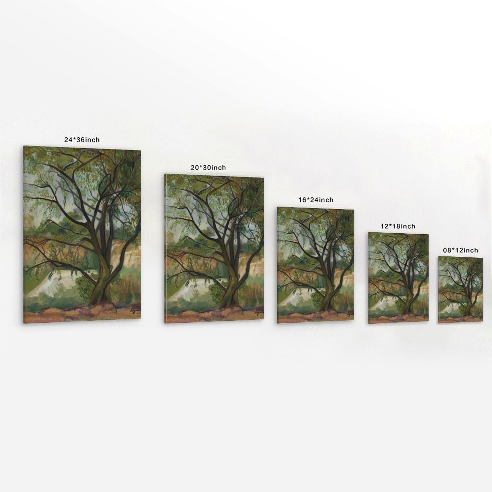 generisch The Tree by Suzanne Valadon Impresiones en Lienzo Modernas, Cuadros Decorativos Para Habitaciones de Niños o Niñas, Murales para Salón Y Pinturas Con Motivos Festivos 45 x 45 cm