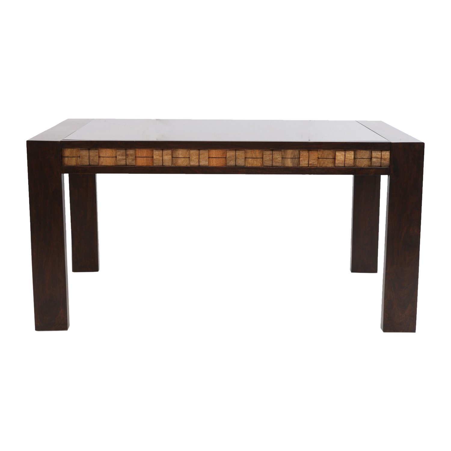 Evok Venice 6 Seater Dining Table (Walnut) Amazon.in Home & Kitchen