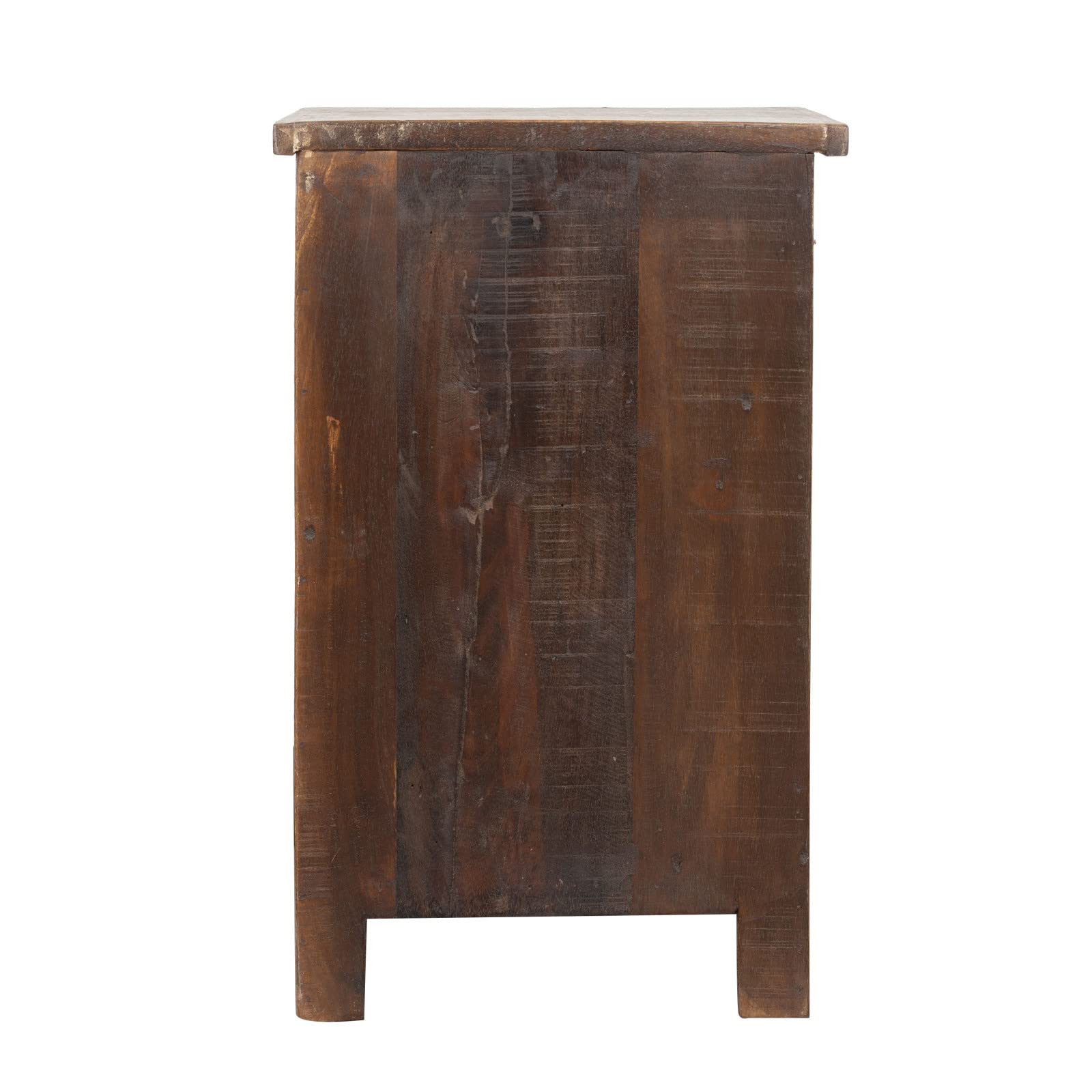 Biscottini Mesita de Noche Vintage 62x33x39 cm - Mesillas de Noche Dormitorio en Madera Maciza - Mesita Auxiliar Salon Made in Italy