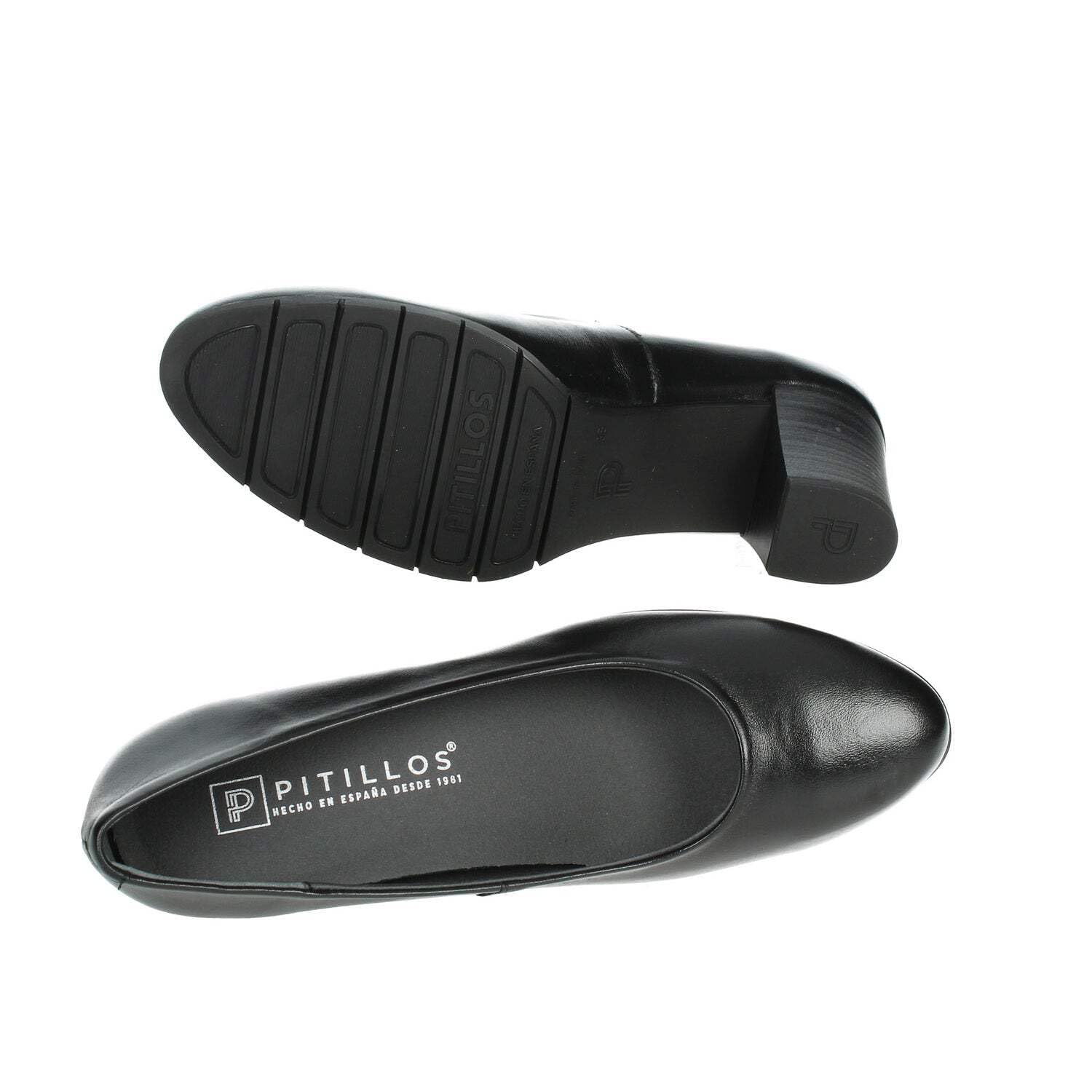 PITILLOS 100 Salon Piel Made in Spain Negro Mujer
