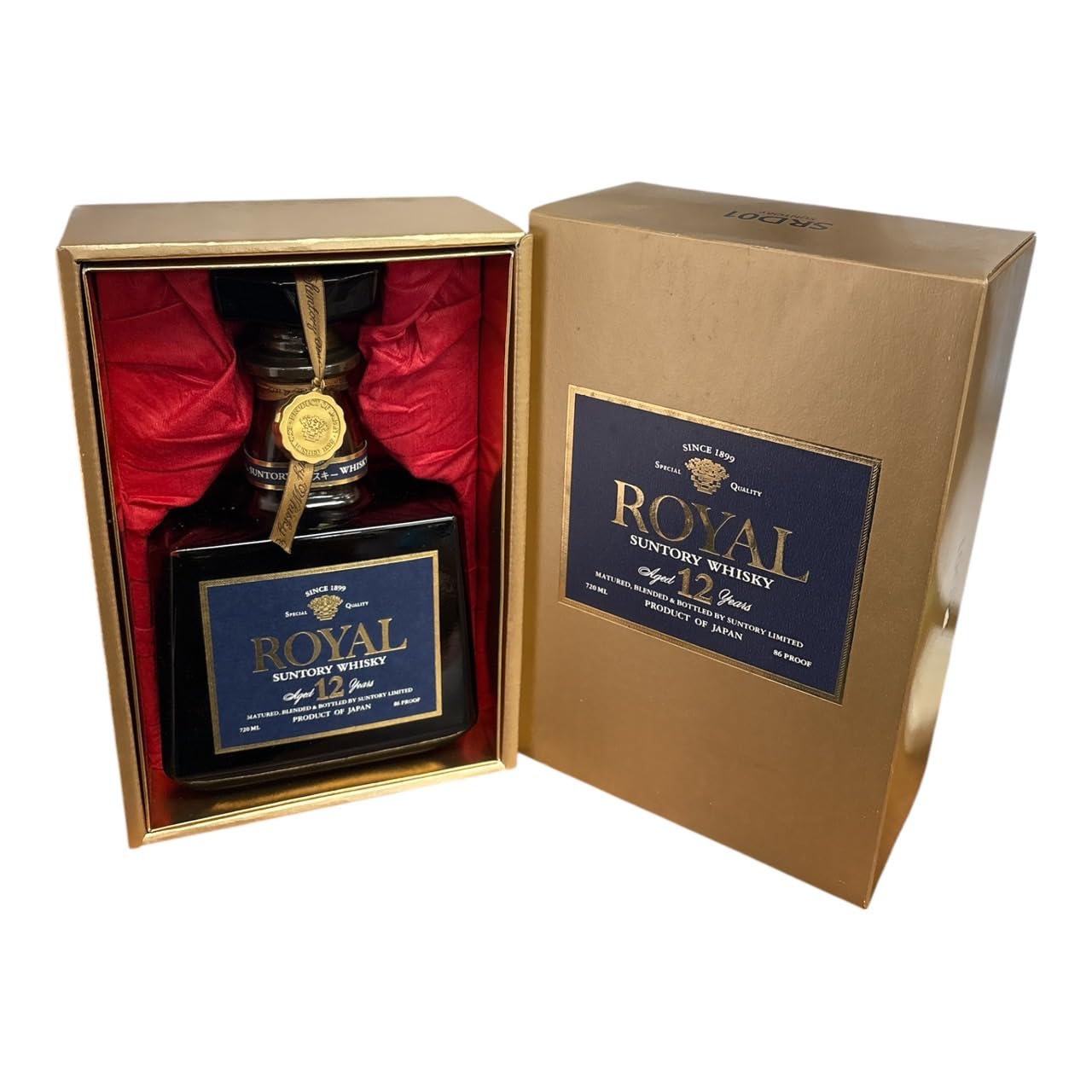 Amazon.co.jp: サントリーウイスキー ローヤル12年 ブルーラベル 43度