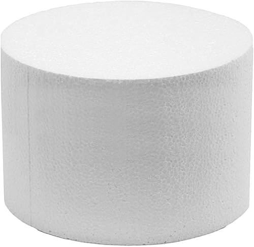 Miniatura 10 de Global Sugar Art Maniquí de pastel de 9 x 4 pulgadas - Pastel falso de espuma de poliestireno para decoración, exhibición y práctica