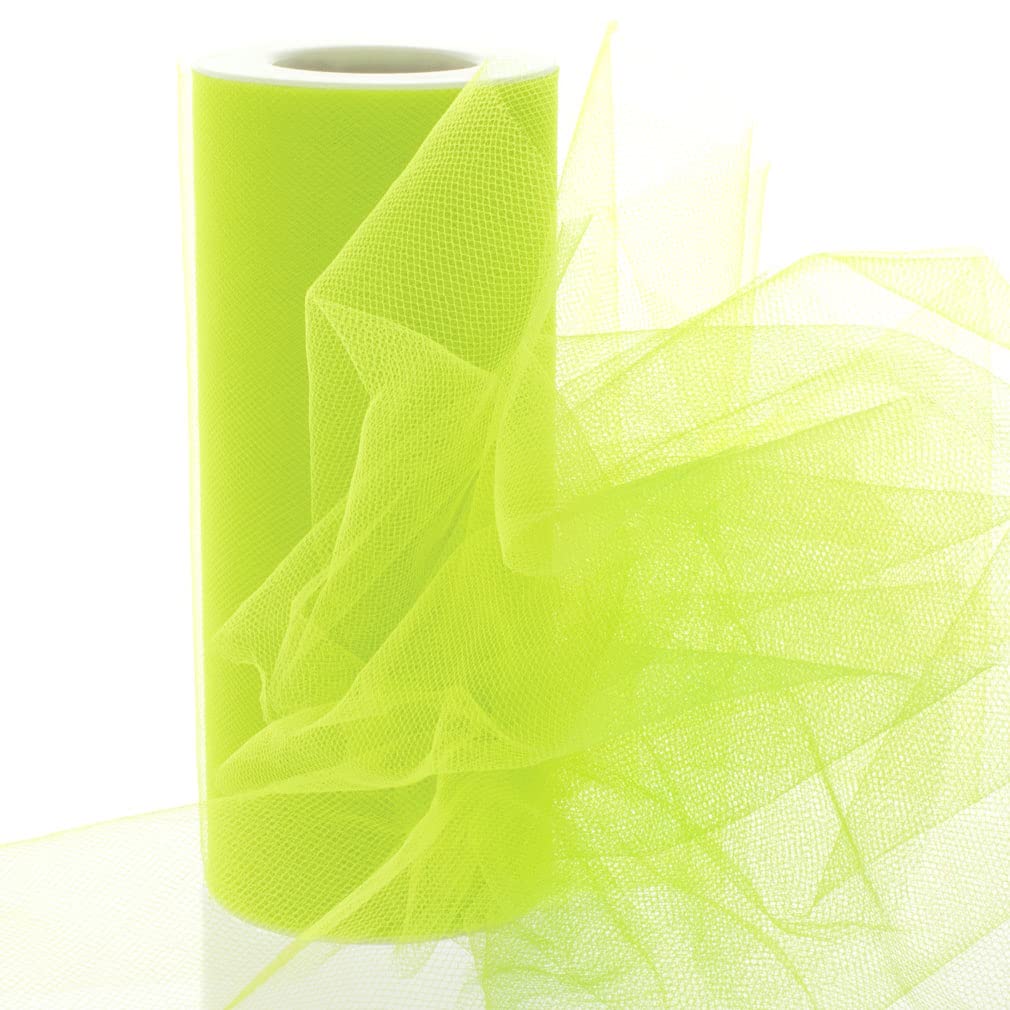 6" Tulle Fabric Roll Premium Craft mesh for Wedding Decorations Party Favors Gift Wrapping Bows Tutus Floral Arrangements Chair Sashes and DIY