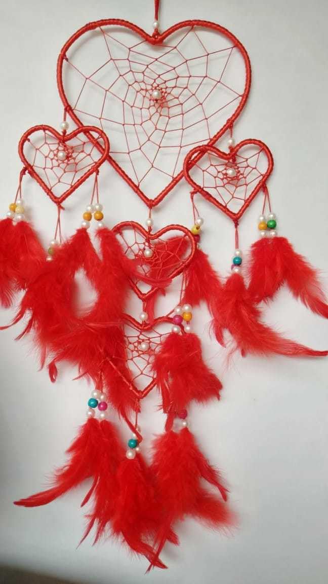 Feather Dream Catcher (22 inch, Red) BZ_Red Dil??-picture-30