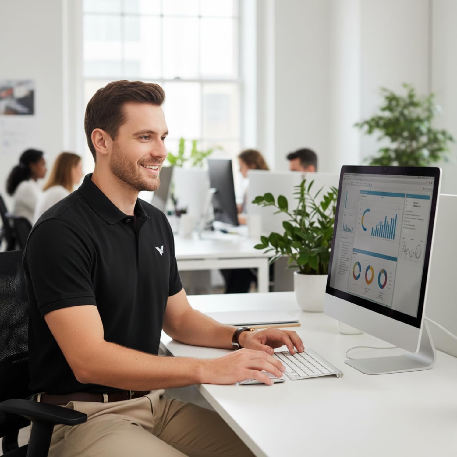 Men’s Polo Shirt – 100% Polyester, Lightweight, Breathable, Quick-Dry, Active Fit – Work & Casual Wear – Sizes S-3XL - Image 6