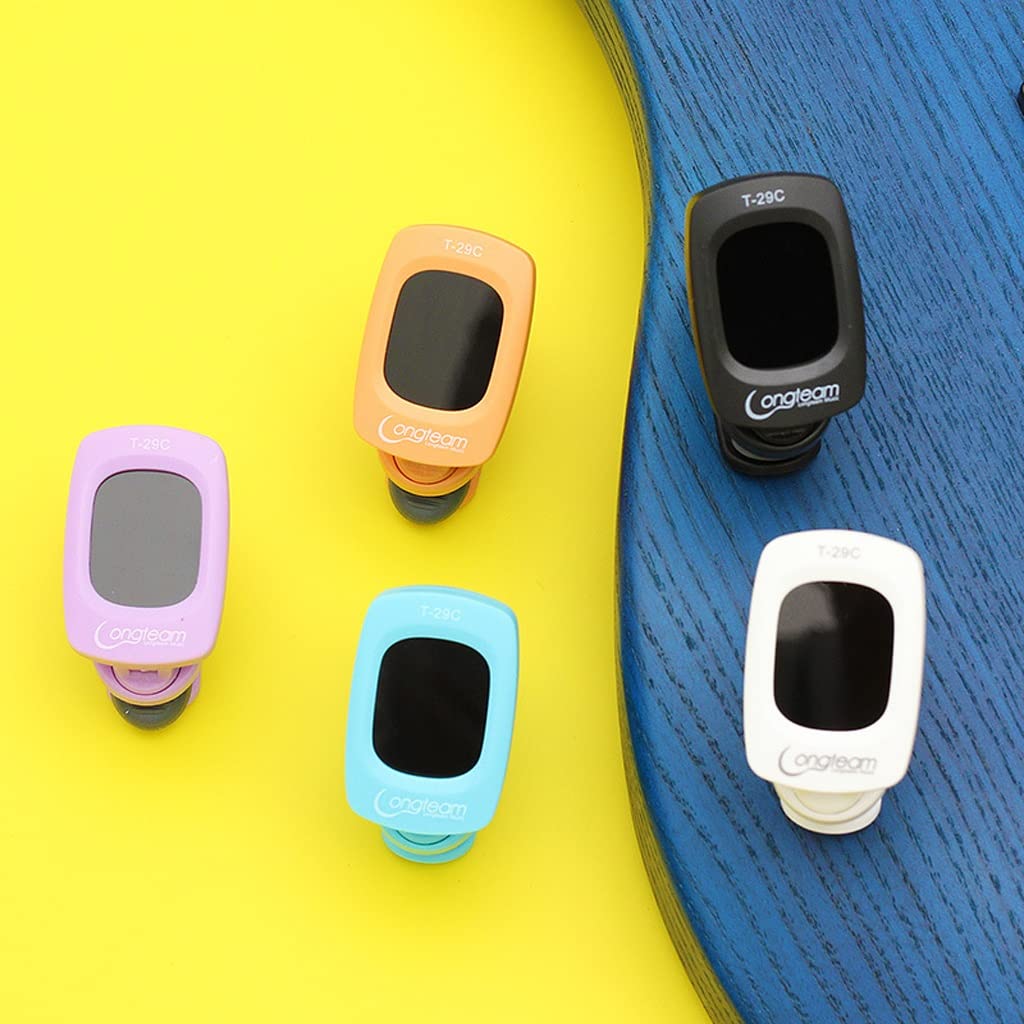 JJJ Color Guitar Bass Violin Ukulele Tuner Ukulele Tuning for Dummies (Color : Black)