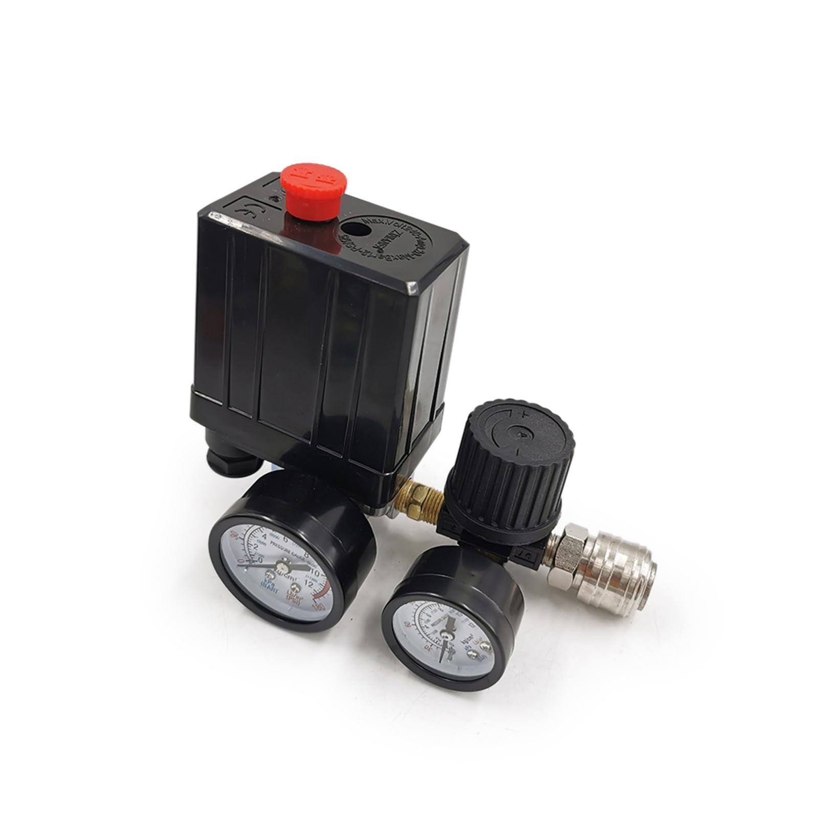 240 V / 380 V Dauerhafter Regler Duty Air Compressor Pump Druckschalter Regelventil 7,25-125 PSI mit Manometer (Color : 220V)