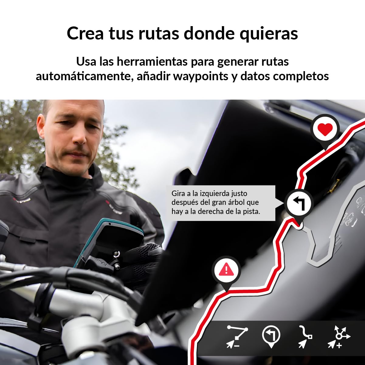 TwoNav Avventura 2 Plus Motor (32 GB) + MicroSD (128 GB) + Mappa Spagna Topo completa installata, navigatore GPS on-Road e Off-Road con schermo da 3,7 pollici per moto, auto, 4x4, quad. Turchese