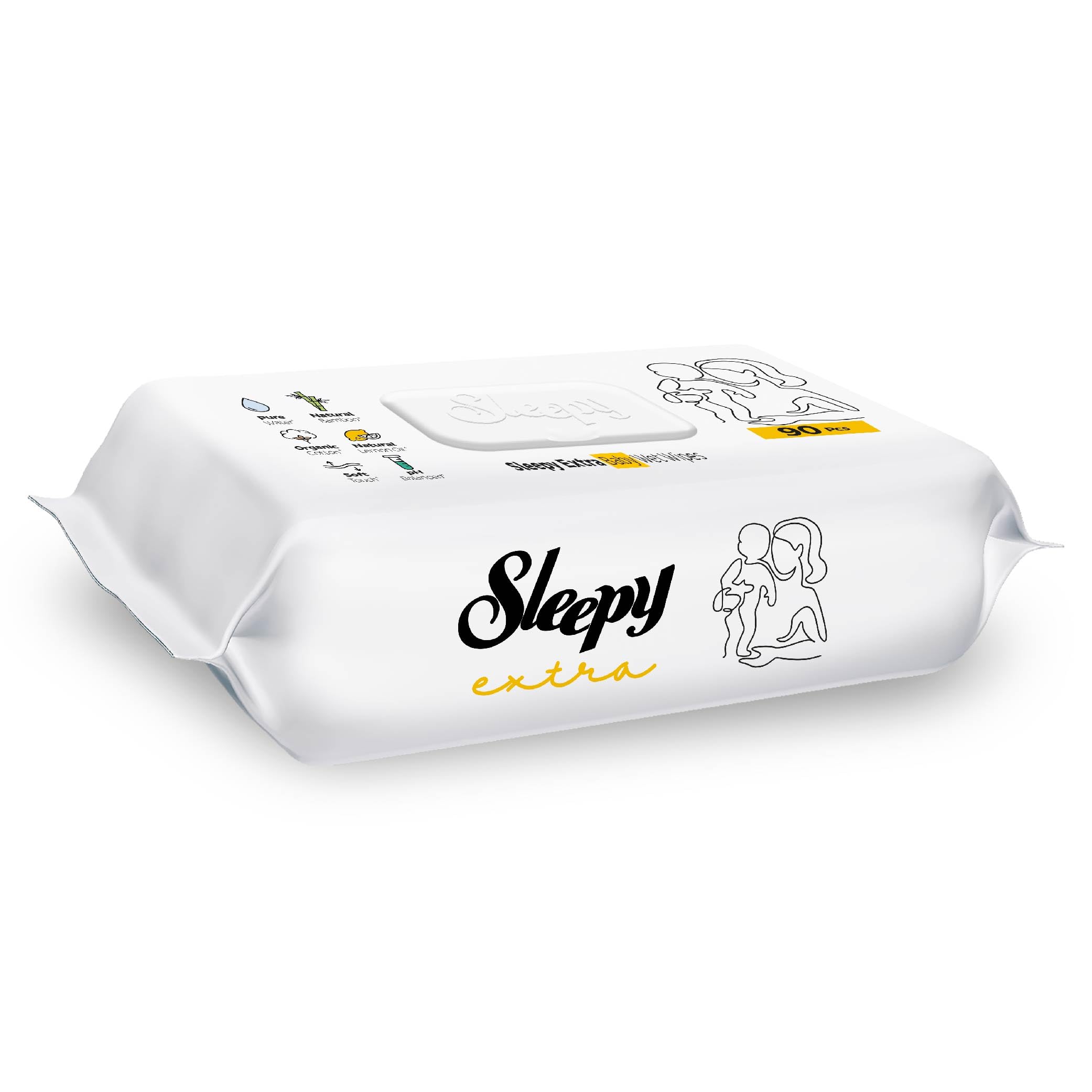 Sleepy Extra Islak Bebek Havlusu 12x90 (1080 Yaprak)