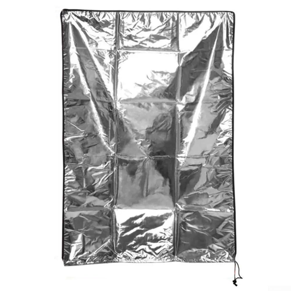 Copertura pieghevole per telescopio in tessuto Oxford 420D, impermeabile, antivento, resistente al sole, protezione antipolvere per apparecchiature astronomiche, 120 x 160 cm, argento (120 x 160 cm)