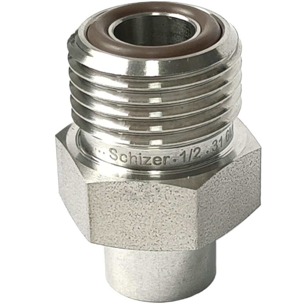 1/4" 3/8" 1/2" Vco Męski Na 1/4" 3/8" 1/2" Spawany Su316L, Złączka Adapter/1Pc/1L2 Vco To 3L8 Weld