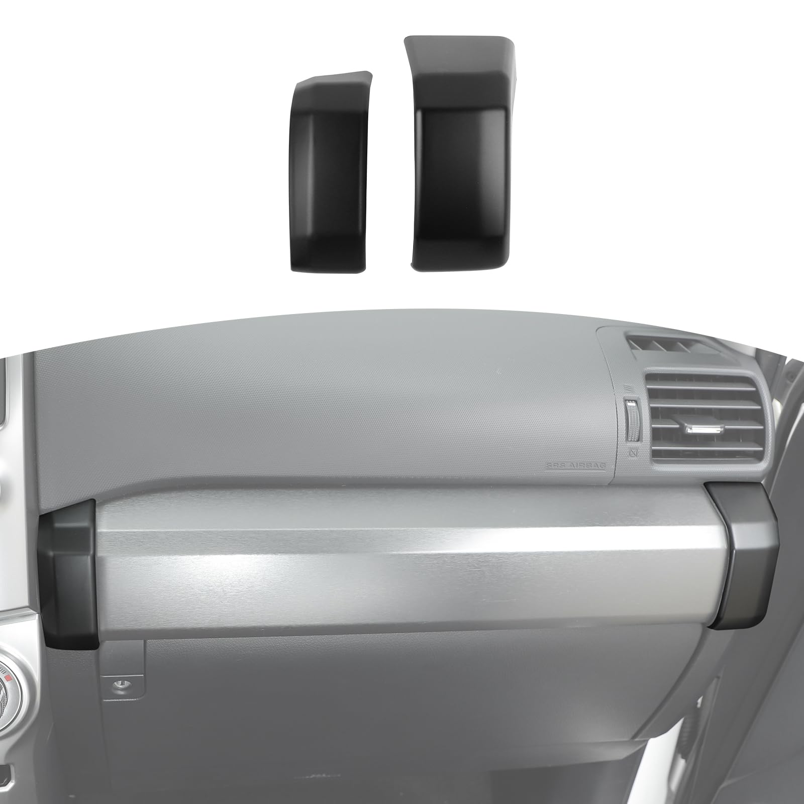 RT-TCZ for 4Runner Passenger Side Dash Trim Cover for Toyota 4Runner 2010-2023 Matte Black Interior Accessories 2pcs
