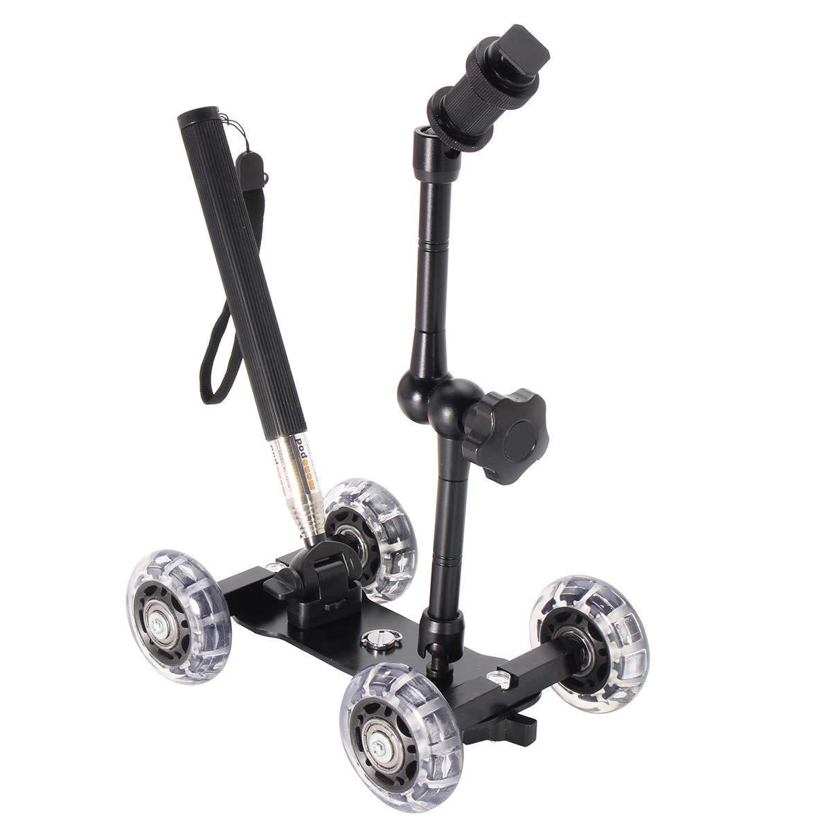 Carrello Per Pattini A Scorrimento Su Rotaia Carrello Per Macchina Fotografica Dslr Videocamera Con Braccio Magico Per Selfie