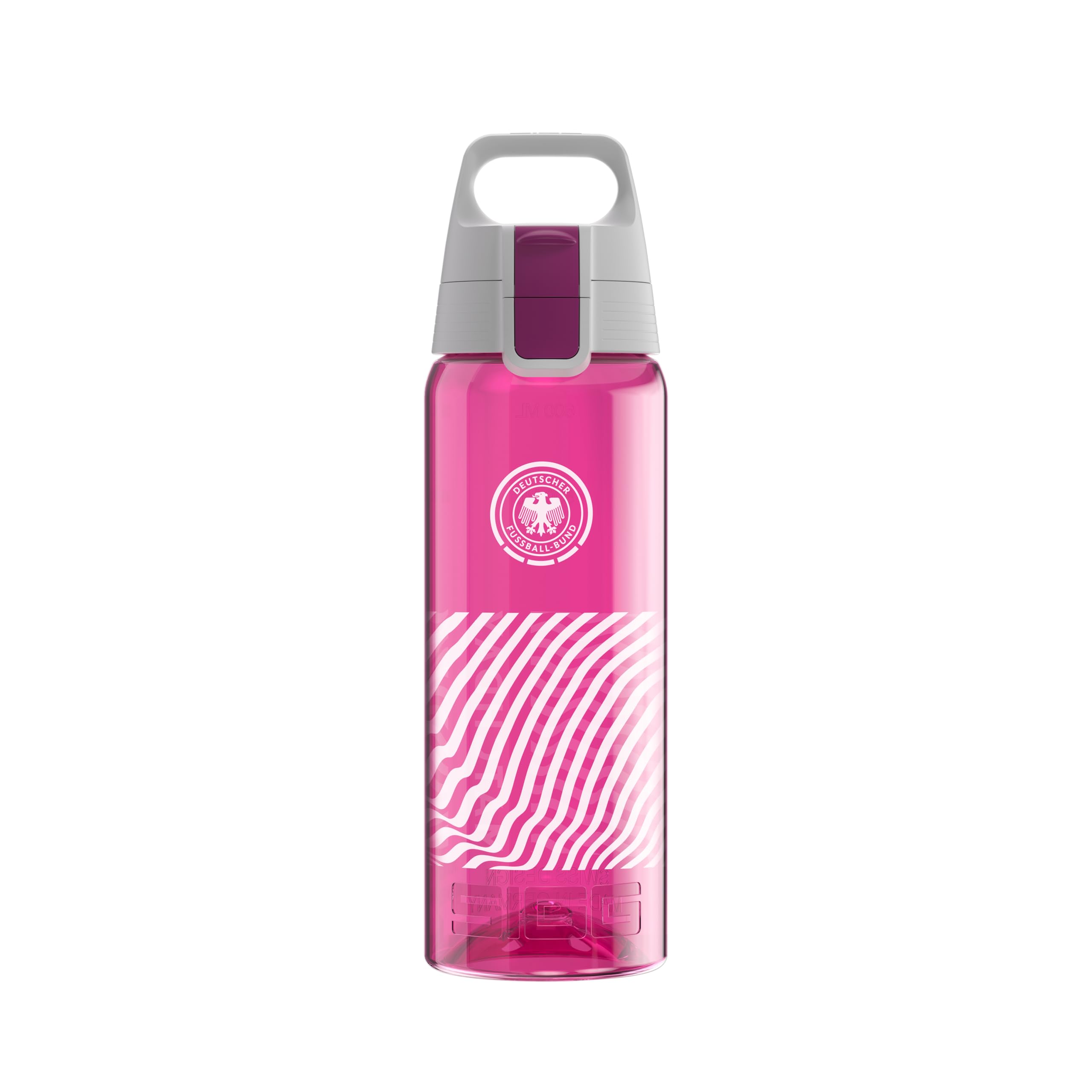 Sigg - Tritan Water Bottle - Total Color ONE DFB Berry - Suitable for Carbonated Drinks - Dishwasher Safe - Leak-Proof - Lightweight - BPA-Free - Pink - 0.6L