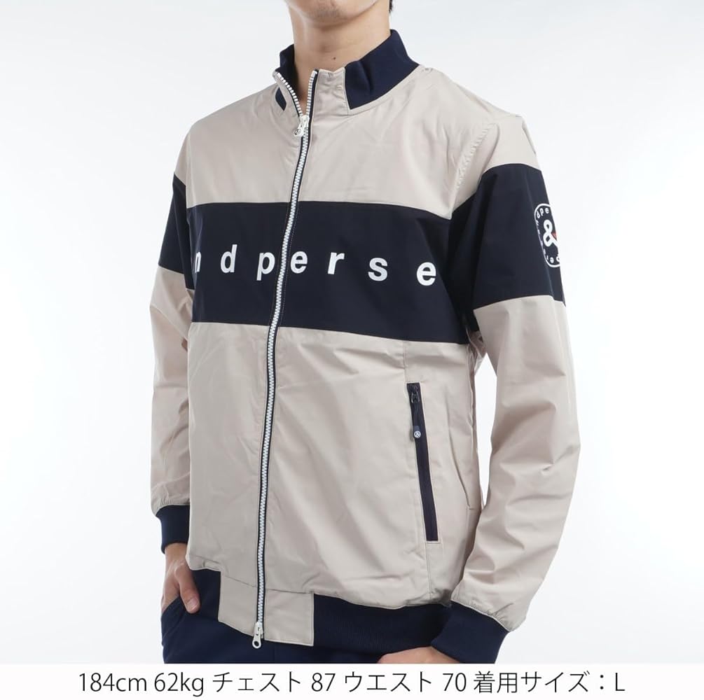 Amazon | [アンパスィ] ブルゾン メンズ ゴルフウェア amf1104g3 L