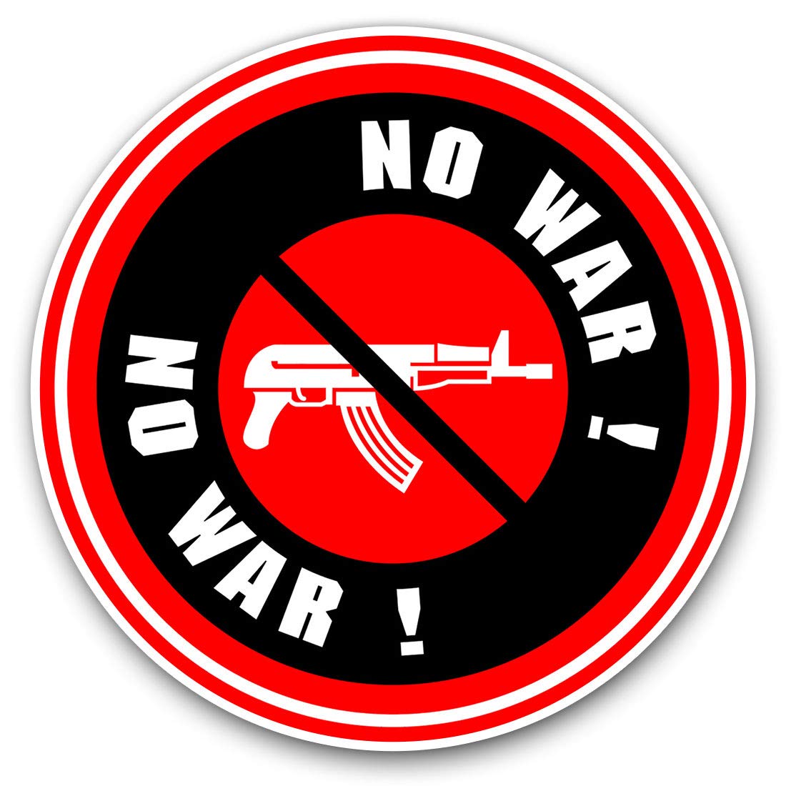 Vinyl Stickers (Set of 2) 15cm - No War World Peace Laptop Tablet Luggage Scrapbook #5738