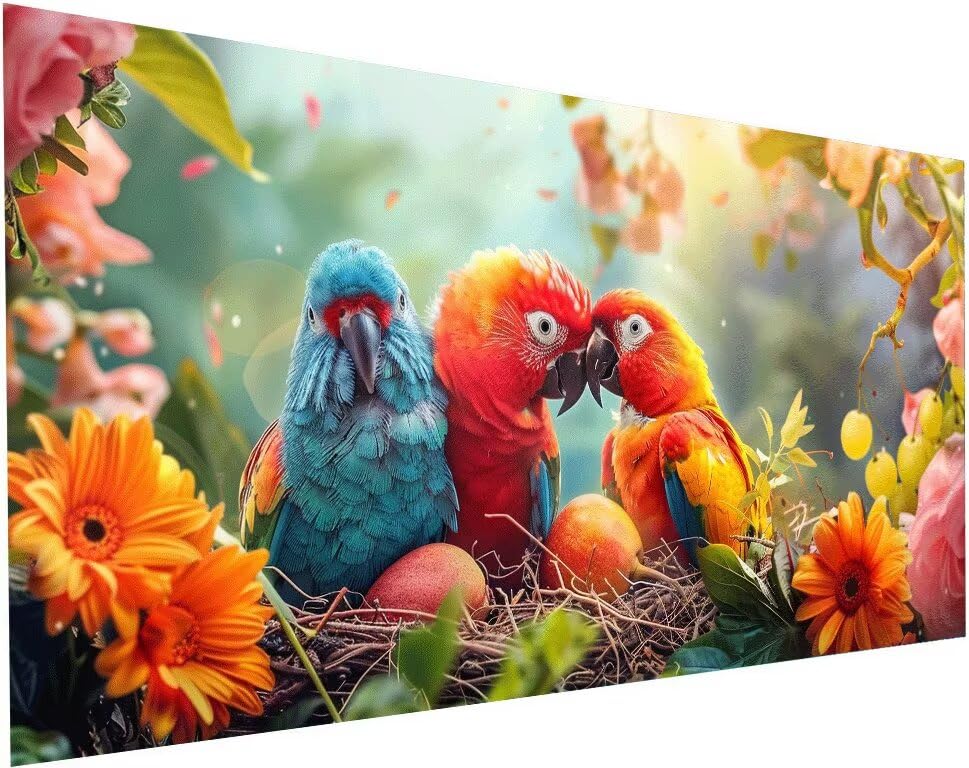 Diamond Painting Perroquet 60x120 cm | Kit Complet Broderie Diamant Grand Format