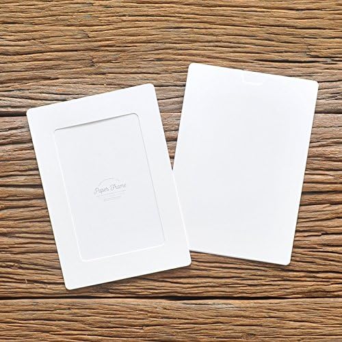 Monolike Paper Photo Frames 4x6 Inch White 20 Pack - Fits 4"x6" Pictures