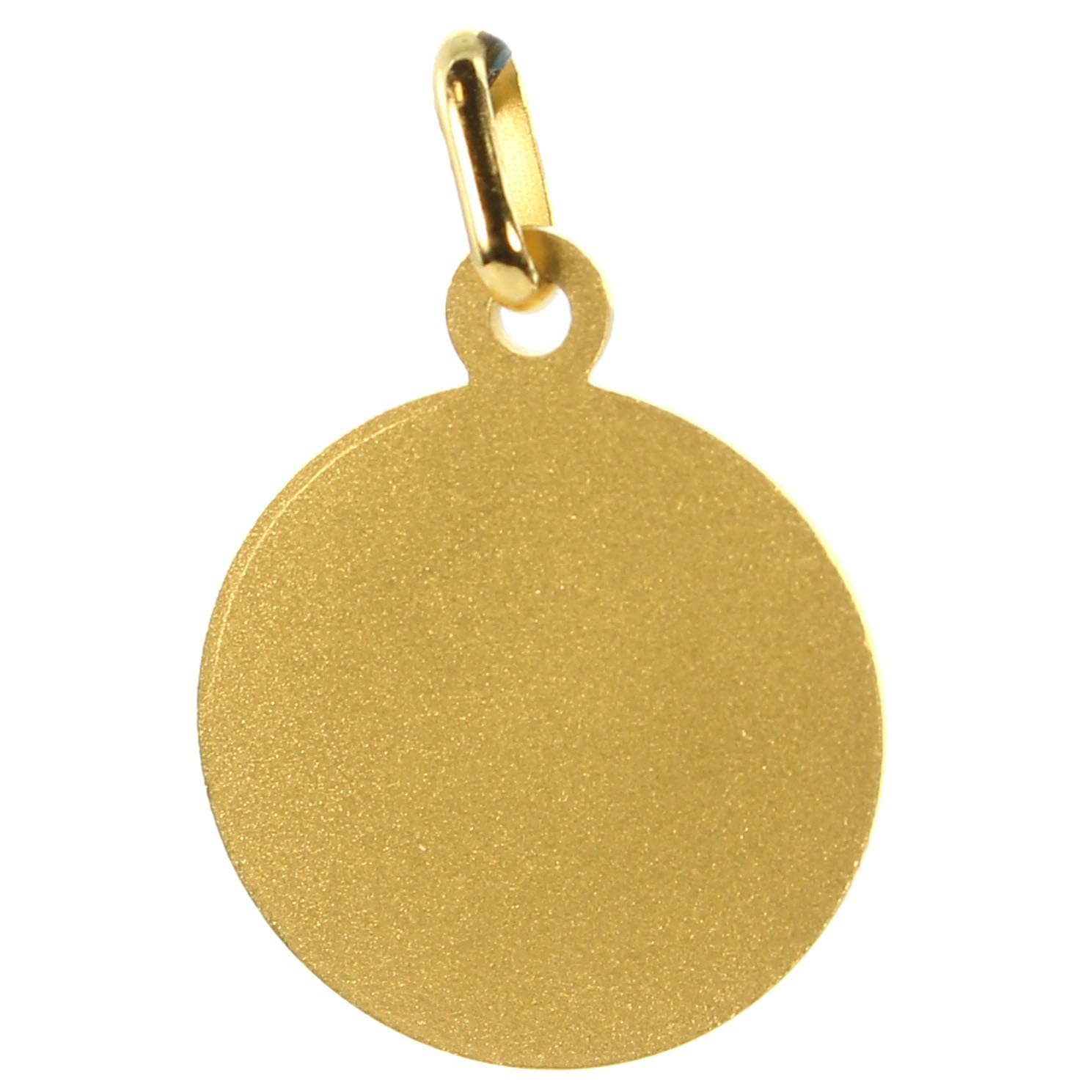 Palais du Rosaire Médaille de Sainte Rita et Croix Plaqué Or 18mm - Culte Chrétien