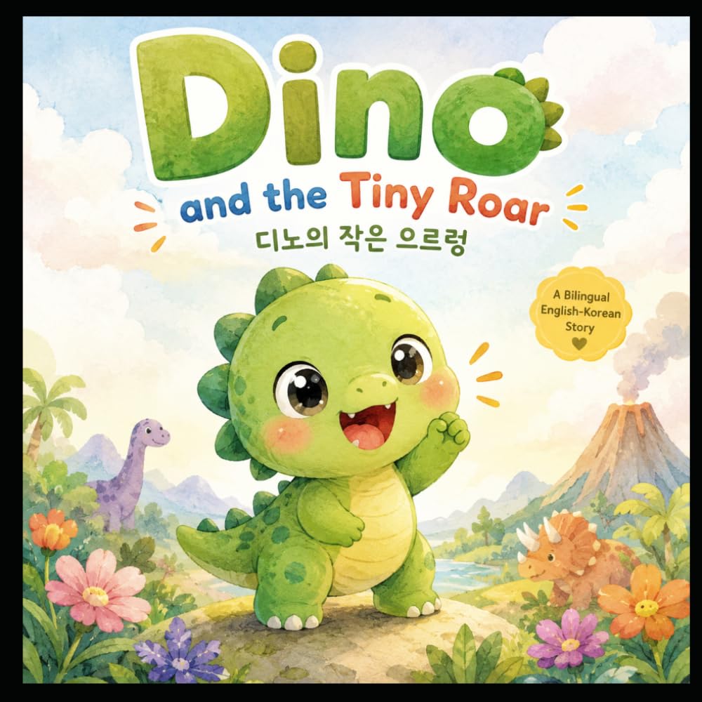 Dino and the Tiny Roar: A Bilingual English-Korean Story