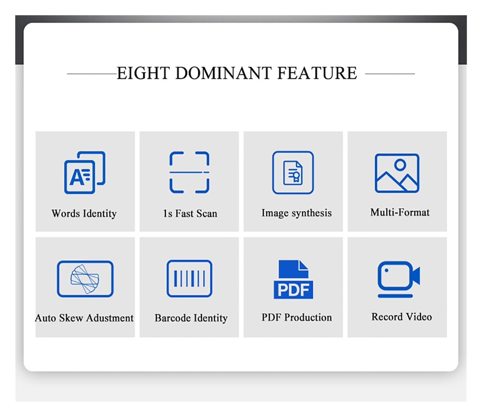 Scanner per documenti, Fotocamera for scanner di documenti for insegnare con fotografici in formato A4 HD da 10 MP for PC portatile Formazione online OCR