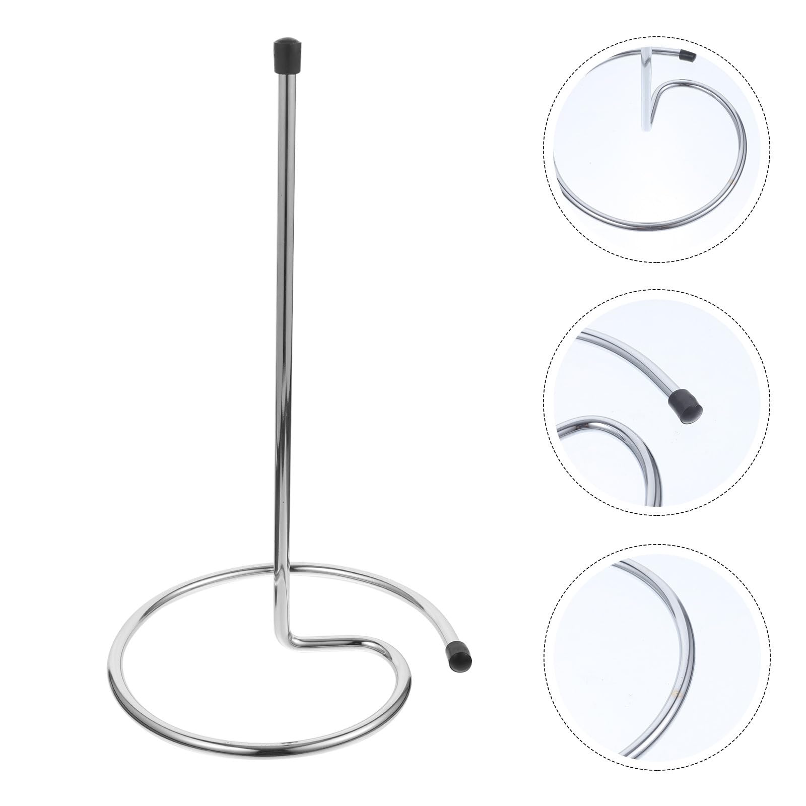 jojofuny Égouttoir à Carafes à Vin Support Séchage Rapide et Gain de Place en Acier Inoxydable Argenté 2Pcs Maison et Hôtels