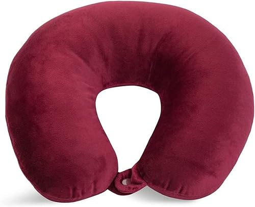 Miniatura 6 de Almohada de cuello de microfibra suave, compacta, perfecta para viajes en avión o en automóvil, hoja de Monstera