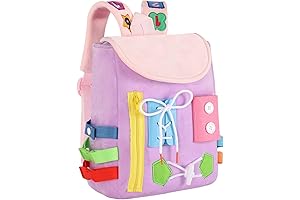 Toddler Backpack with Buckles and Learning Activity Toys - Journey into the...