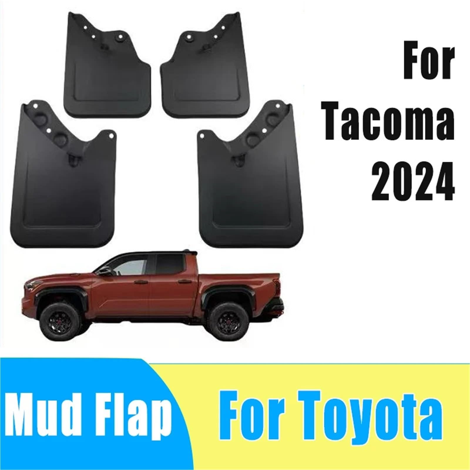 Błotniki samochodowe Pasuje do Toyota Tacoma 2024 samochody błotnik wodoodporny zapobieganie rozpryskiwaniu się błota samochodu