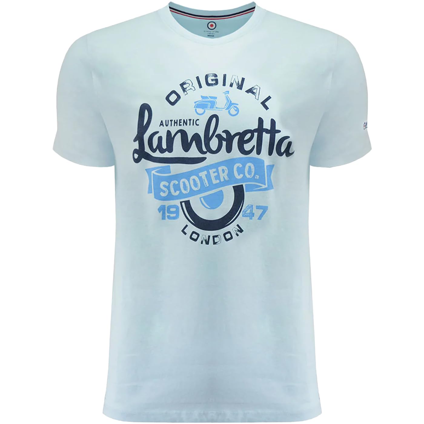 Lambretta Mens Big & Tall Scooter T-Shirt - 2XL Cool Blue