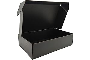 Black Boxes for Shipping and Storage - Pack of 20