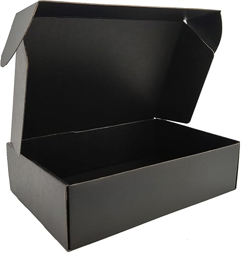 Cajas de envío negras para pequeñas empresas, paquete de 20 cajas de cartón corrugado de 12 x 9 x 4 pulgadas para envío, embalaje, regalos de disponible en Yaxa Costa Rica