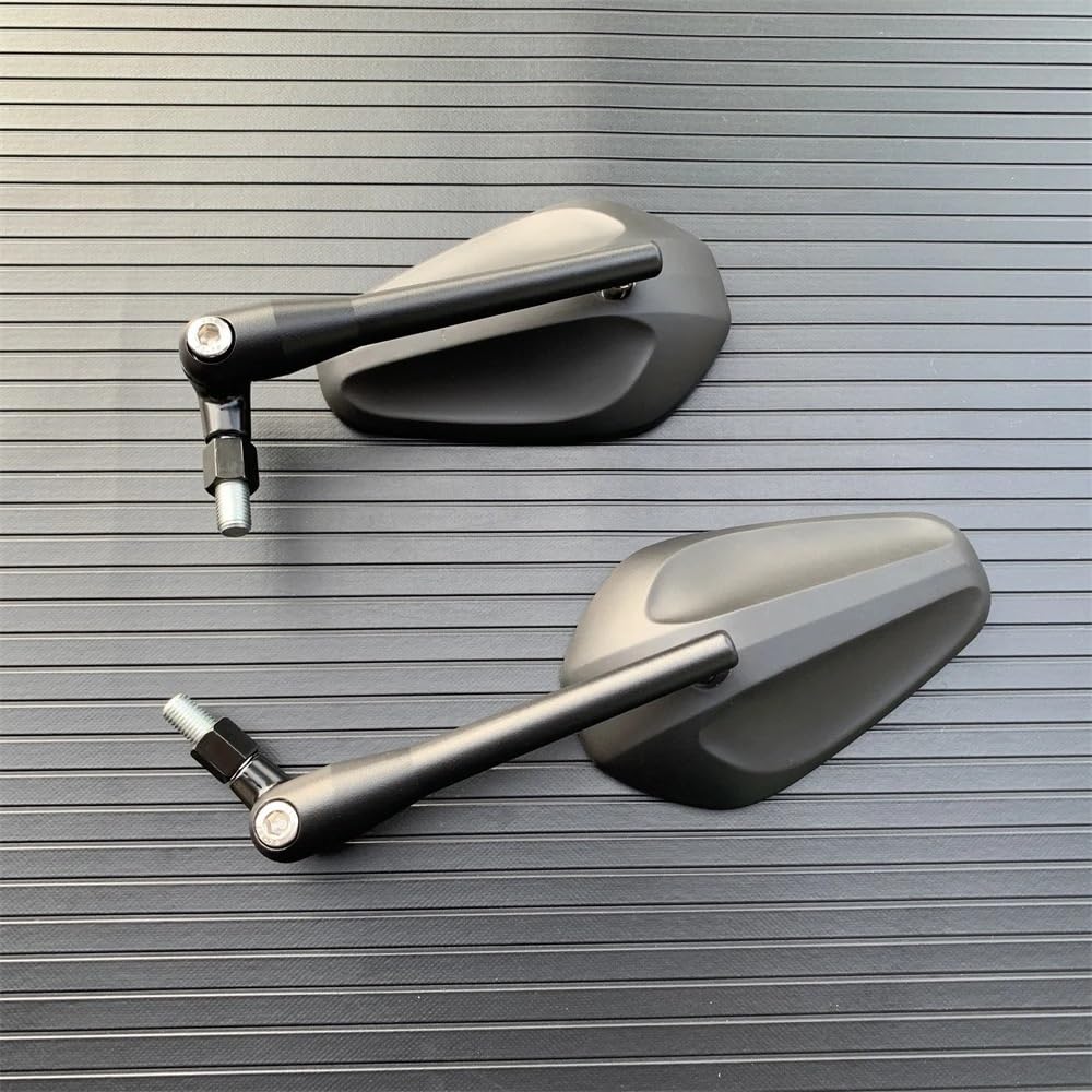 Motocyklowe Lusterka Wsteczne Moto Lusterko końców 2 Szt. Składane Okrągłe Lusterko Wsteczne Skutera 10 MM Do Akcesoriów Motocrossowych Do Lusterek Wstecznych Motocykli(Silver)