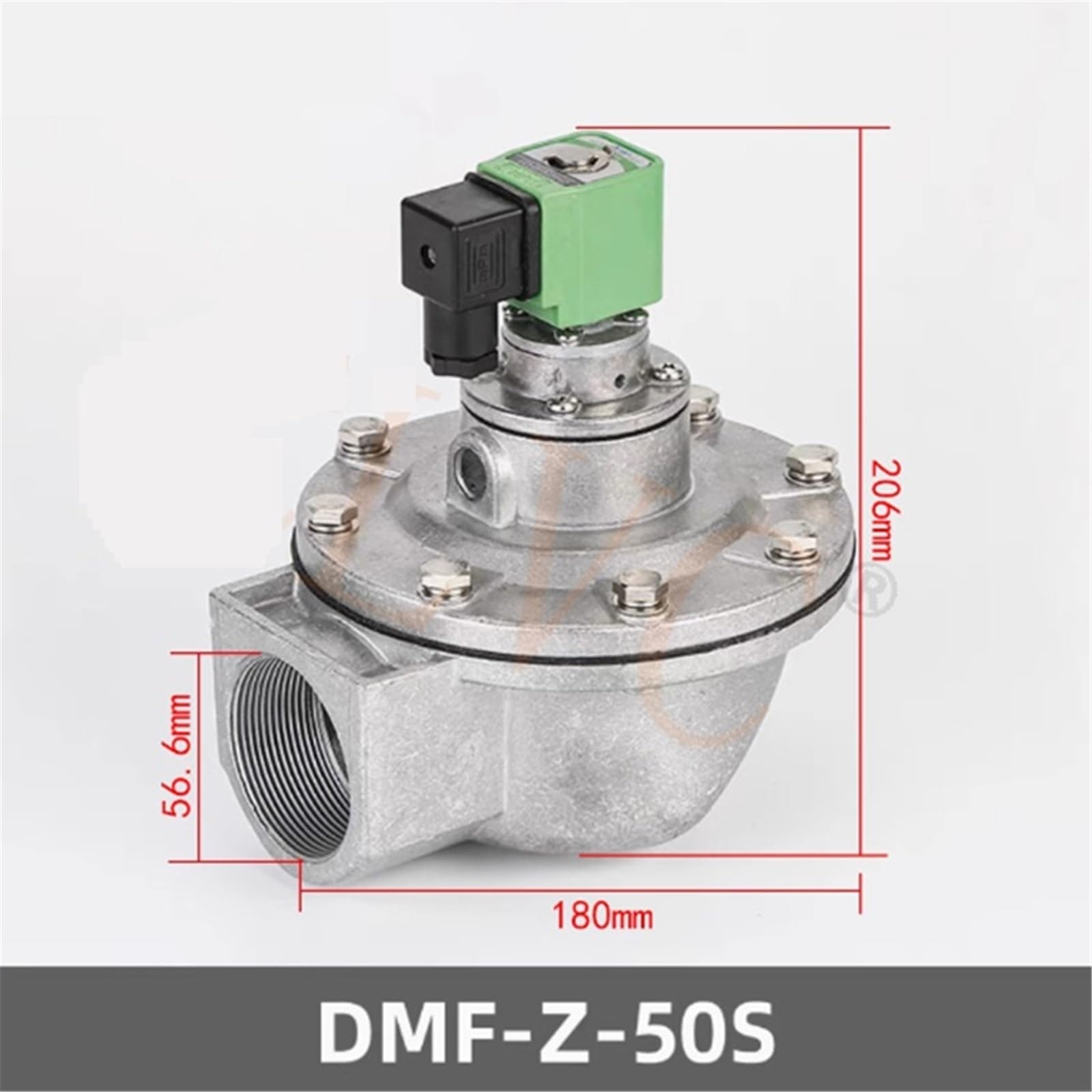1 szt. Elektromagnetyczny zawór impulsowy DMF-Z-20/25/40S/50S/62S/ kątowy zawór elektromagnetyczny DC24V AC220V membranowy filtr workowy (50S 2 cale DC24V)