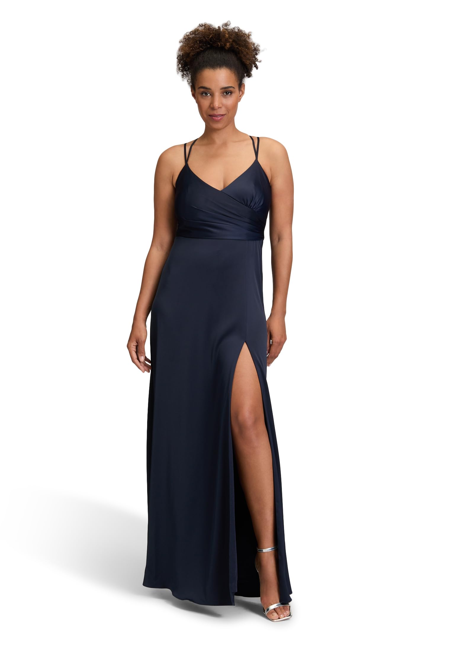 Vera Mont Damen Abendkleid mit V-Ausschnitt