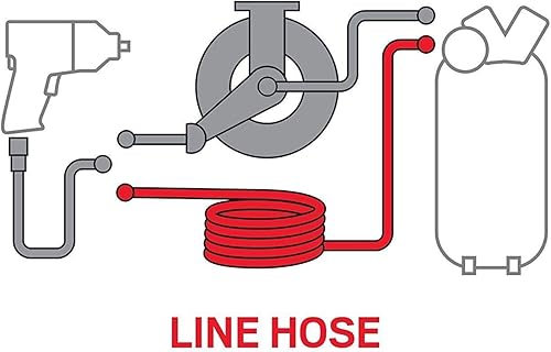Miniatura 6 de Manguera de compresor de aire de PVC de 3/8 pulgadas x 50 pies con kit de accesorios para compresor de aire de 10 piezas
