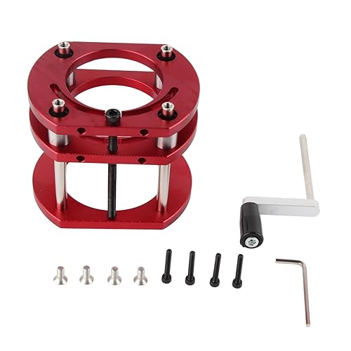 ViaGasaFamido Router Lift 4 Jaw Lifting Jack Plataforma de sujeción Sistema de elevación de mesa de enrutador (rojo)