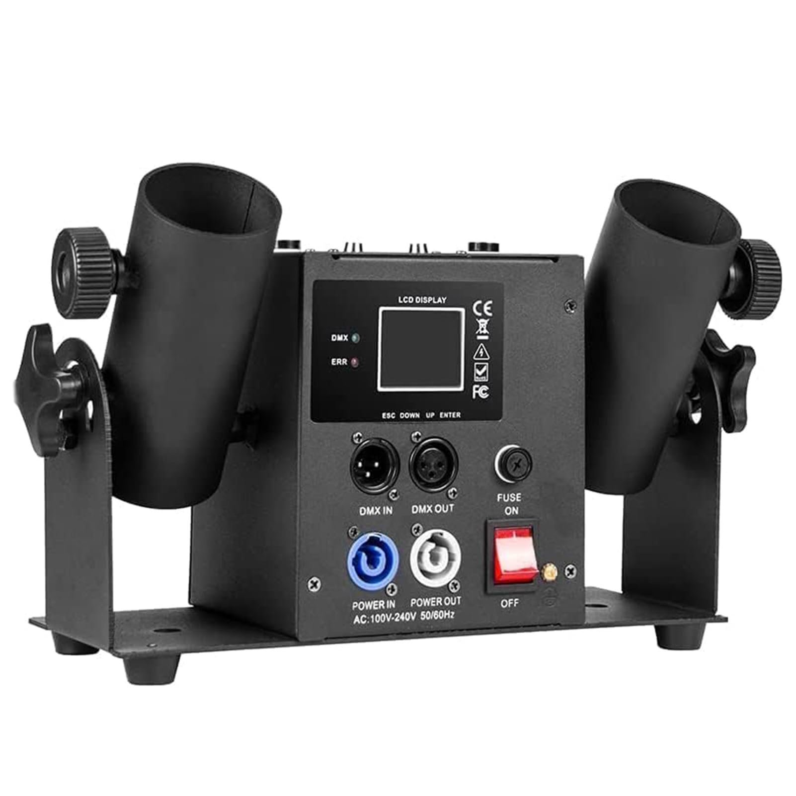 Máquina de cañón de confeti Lanzador de máquina de confeti Cañón 2 Disparador eléctrico Profesional DMX512 y control remoto para eventos, fiestas, clubes, conciertos