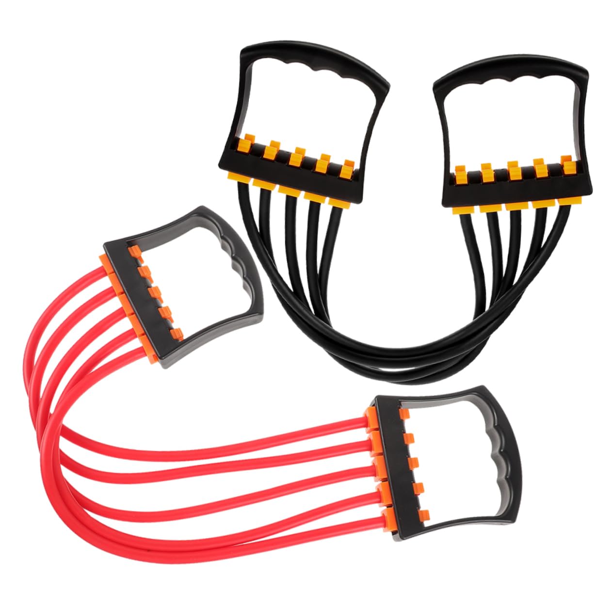 Elastico di Resistenza Fitness 2 Pezzi Tpe per Allenamento | Portatile per Uso Generale, Materiale Flessibile, Set Compatto da 2 Pezzi