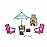 Li\'l Woodzeez - Toy Patio - Doll Furniture - Playhouse Accessories - 12 Pieces Playset for Figurines - Outdoor Patio Set with Table & Chairs Age 3+ Years - Encourages Outdoor Role Play