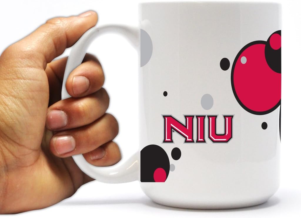 VictoryStore Ceramic Mugs - Northern Illinois University, Circles Coffee Mug, 15 ounces