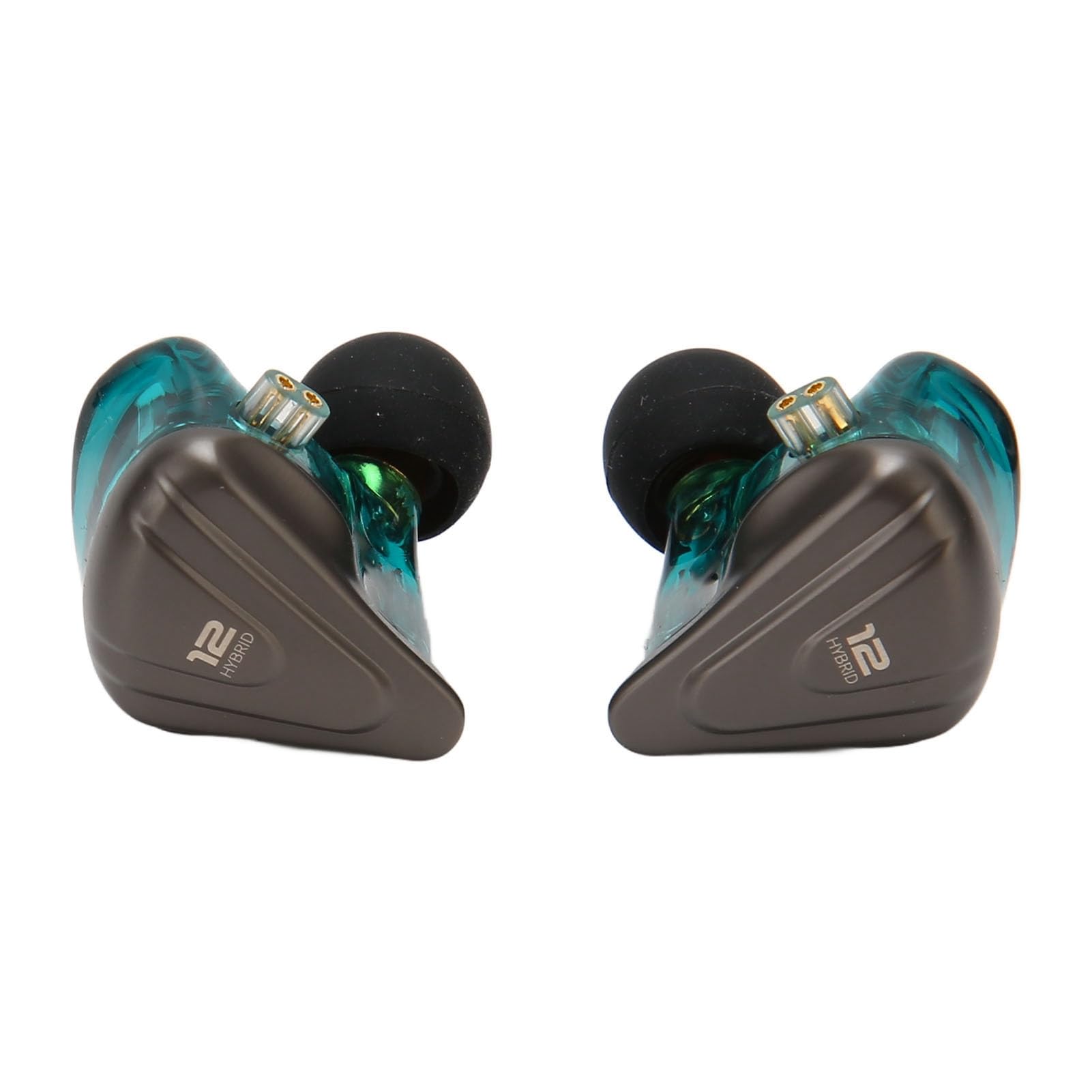 Jectse Negli Auricolari Cablati Con Monitoraggio Auricolare, ZSX IEM EARBUDS 5BA 1DD 6 Driver Hybrid, HiFi Stereo Annullamento del Rumore Cuffie Con Cavo Staccabile A 2 Pin da 0,75 Mm, per Canti (#3)