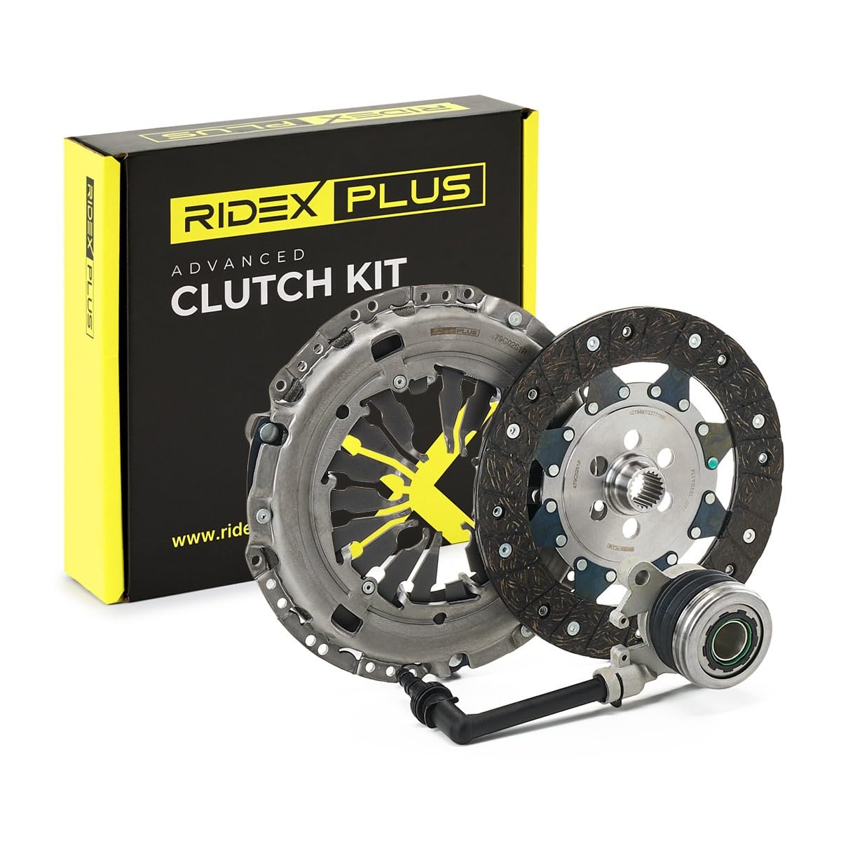 RIDEX PLUS 479C0261P Kit frizione con dispositivo disinnesto centrale con disco frizione Volano bimassa da controllare e se il caso sostituire Compatibilità con RENAULT Clio 3 Hatchback BR0/1, CR0/1