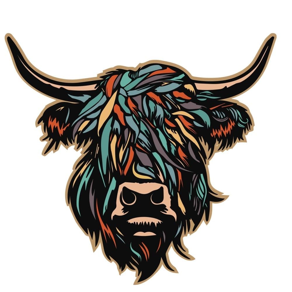 Heilan Coo Enamel Magnet - Multi Coloured